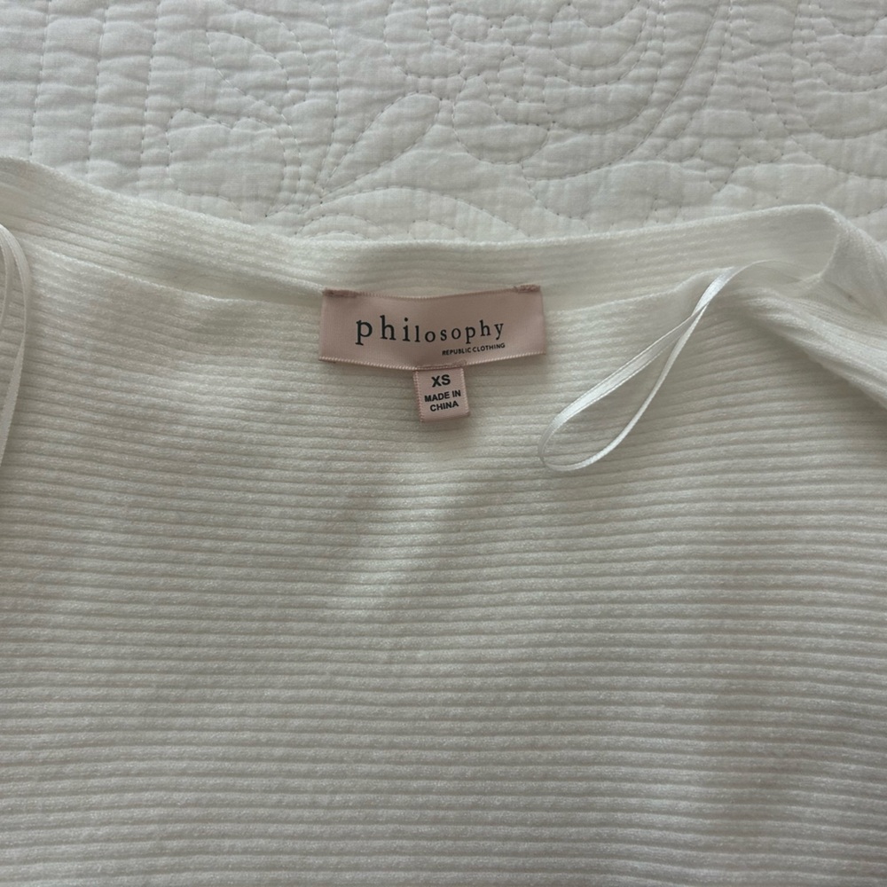 Philosophy White Sweater